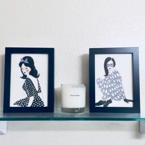 Set of 2 framed prints